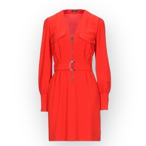 Pinko Capeta Abito Red Dress - Picture 3 of 13